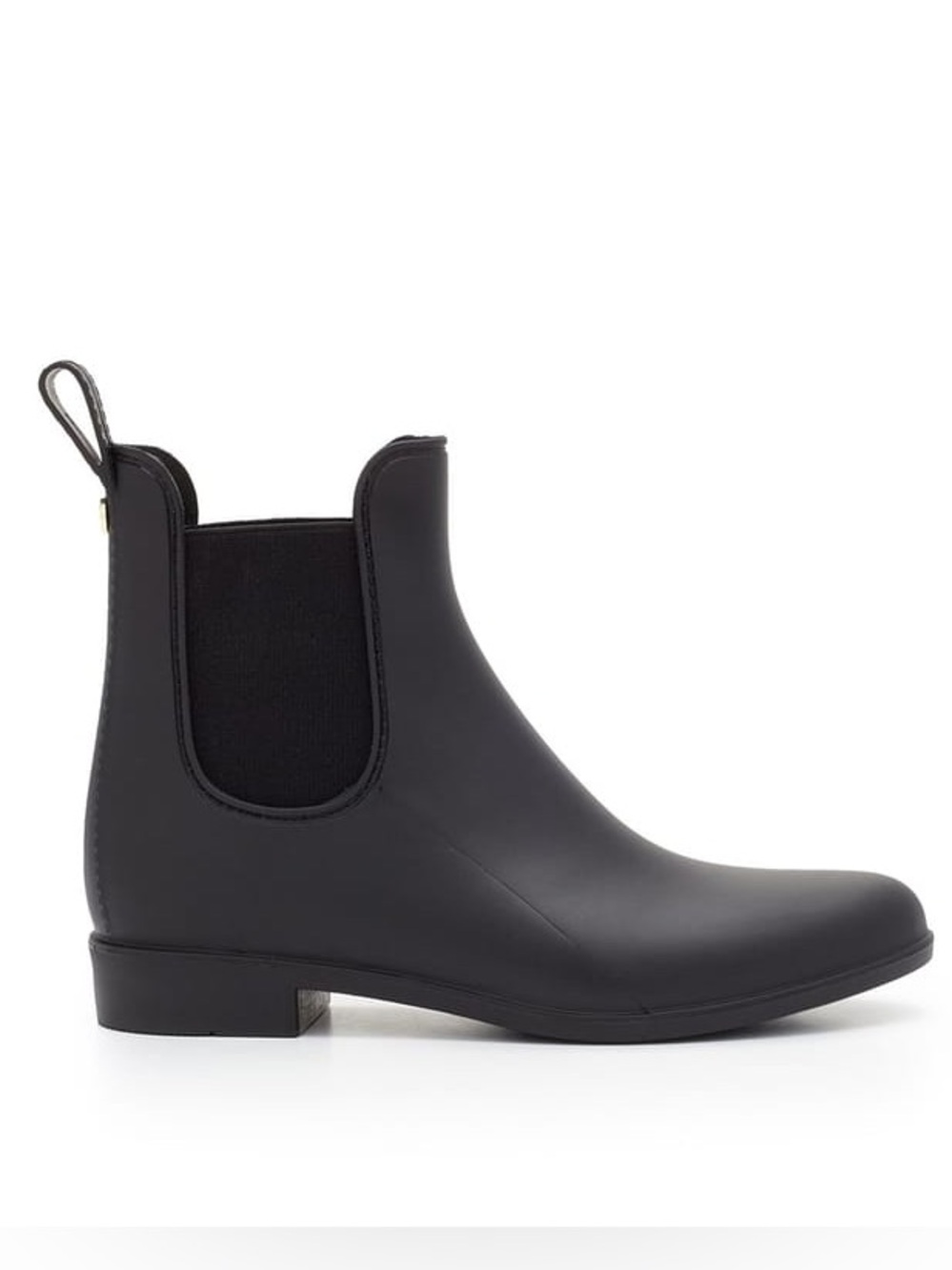 Sam Edelman Tinsley Matte Black Rubber Chelsea Ankle Rain Boot Womens Size 6M